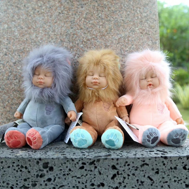 比伯娃娃bieber狮子雷欧系列三色齐全陪伴安抚娃娃